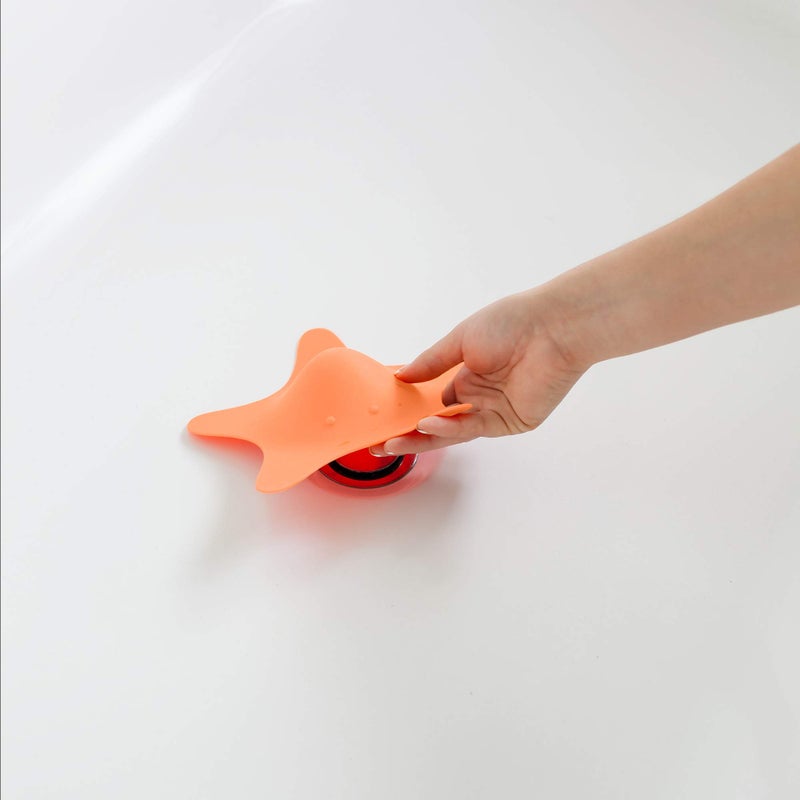 Boon Star Toddler Bathtub and Sink Drain Cover - Starfish Shaped - Easy to Clean Bath Stopper - Baby Bath Essentials - Image 2