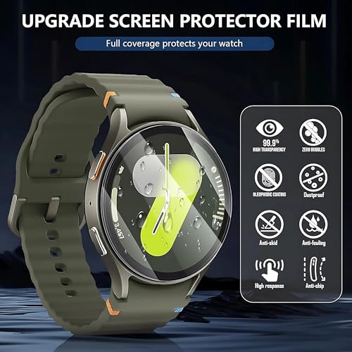 OHAYO Tempered Glass Screen Protector for Samsung Galaxy Watch 4/5/6/7 (44mm) | Pack of 2 | 9H Hardness | HD Clear | Bubble-Free | Anti-Scratch | Touch Sensitive | Easy Installation - Image 4