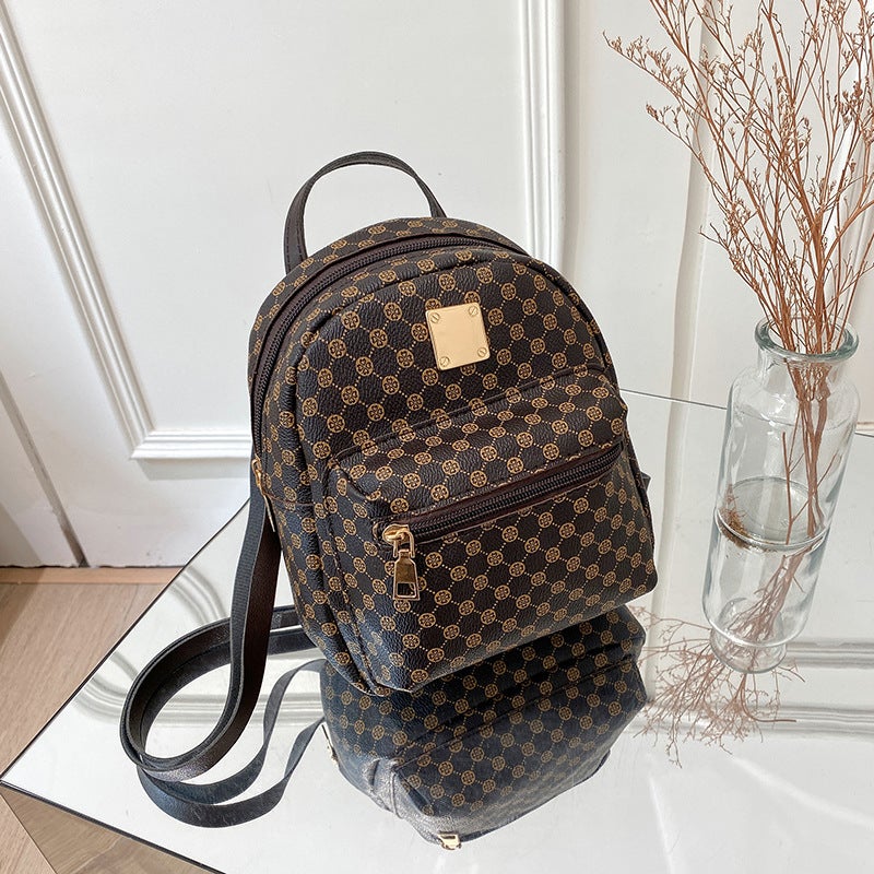 2023 New Fashion Korean Style Womens Backpack Coffee 
