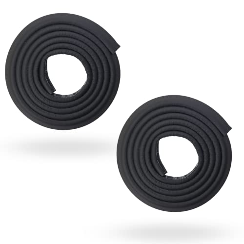 BabySafeHouse Child Proofing Pre-Taped Edge Guard Strip (13ft- Pack of 2) for Sharp Edges of Furniture & Corners (Black Color) - Image 1