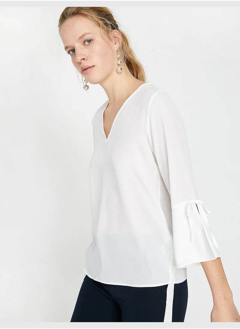 KOTON Sleeve Detailed Blouse