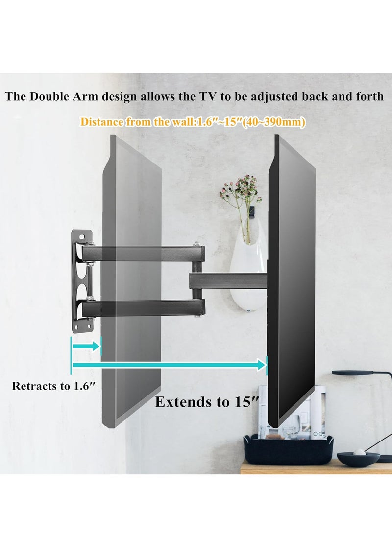 TV Stand/Television Stand Cantilever Mount for LED LCD Plasma TV Monitors Easy to Install TV Wall Mount Standard Load-bearing 26-55 Inch TV’s Swivel and Bracket VESA 100x100mm to 400x400mm Stand Holds Up to 35kg  - Image 2