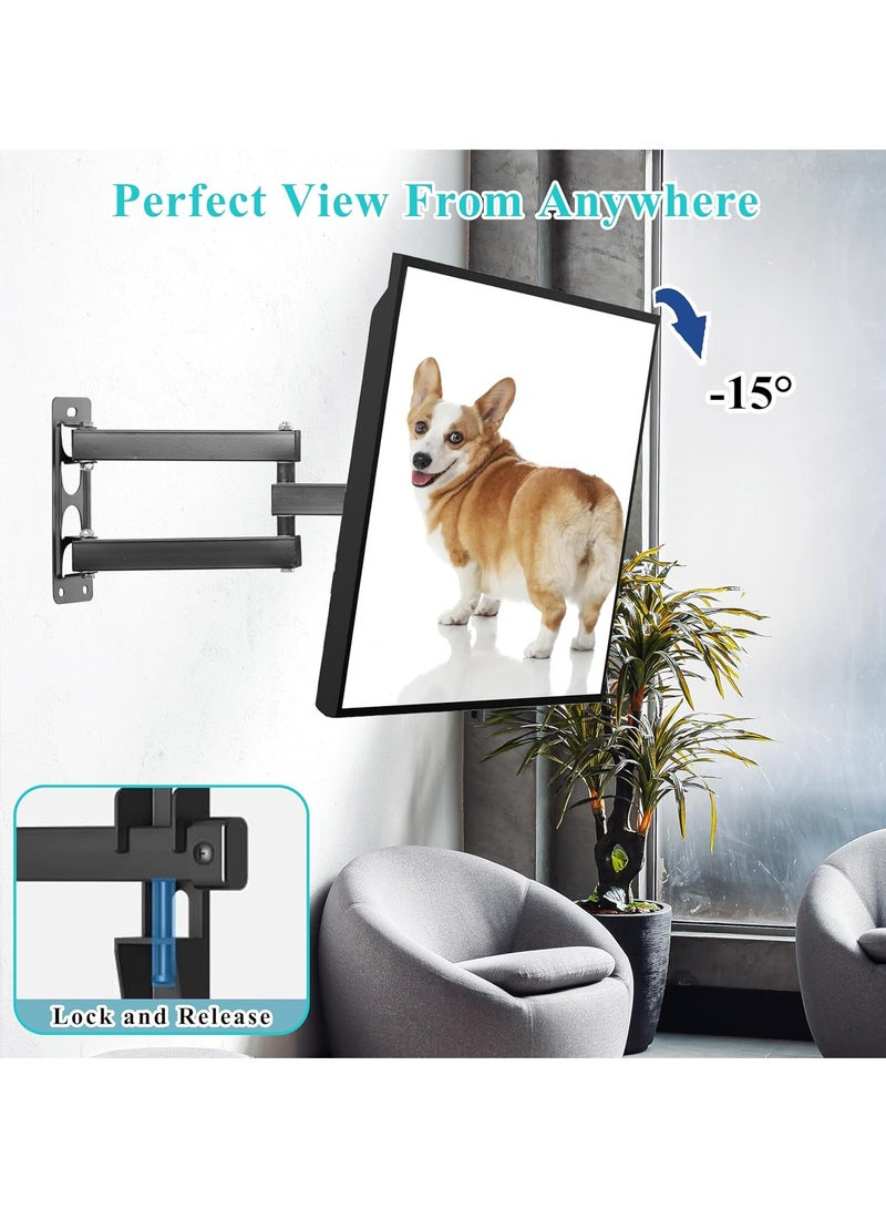 TV Stand/Television Stand Cantilever Mount for LED LCD Plasma TV Monitors Easy to Install TV Wall Mount Standard Load-bearing 26-55 Inch TV’s Swivel and Bracket VESA 100x100mm to 400x400mm Stand Holds Up to 35kg