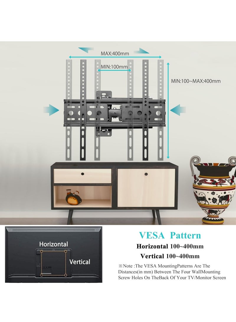 TV Stand/Television Stand Cantilever Mount for LED LCD Plasma TV Monitors Easy to Install TV Wall Mount Standard Load-bearing 26-55 Inch TV’s Swivel and Bracket VESA 100x100mm to 400x400mm Stand Holds Up to 35kg  - Image 3