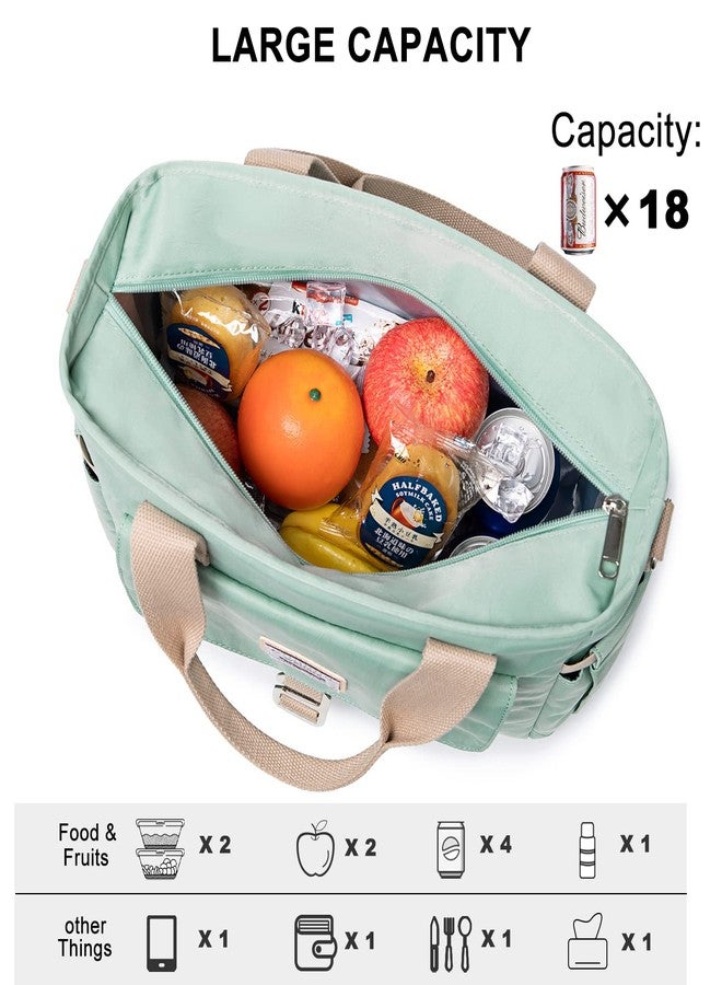 Weitars Insulated Lunch Bag for Men Women,Leak Proof Lunch Box for Work,Large Lunch Tote Bag With Removable Shoulder Strap with Side Pockets,Reusable Lunch Cooler Bag For Picnic Hiking - Image 2