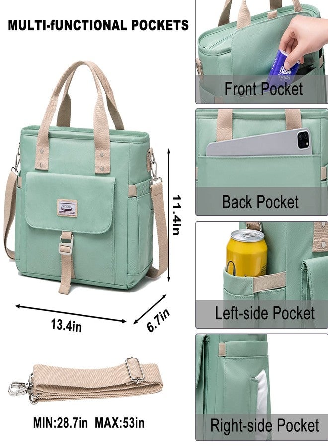 Weitars Insulated Lunch Bag for Men Women,Leak Proof Lunch Box for Work,Large Lunch Tote Bag With Removable Shoulder Strap with Side Pockets,Reusable Lunch Cooler Bag For Picnic Hiking - Image 3