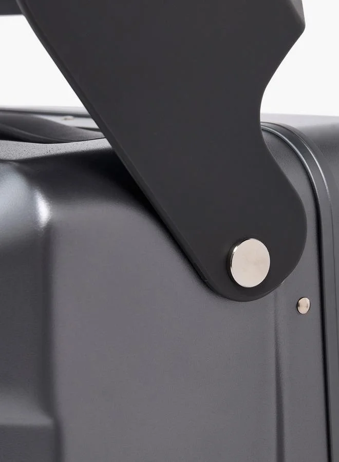 Wave BLACK Solid Hardcase Trolley Bag With Retractable Handle for Men | Best Price UAE