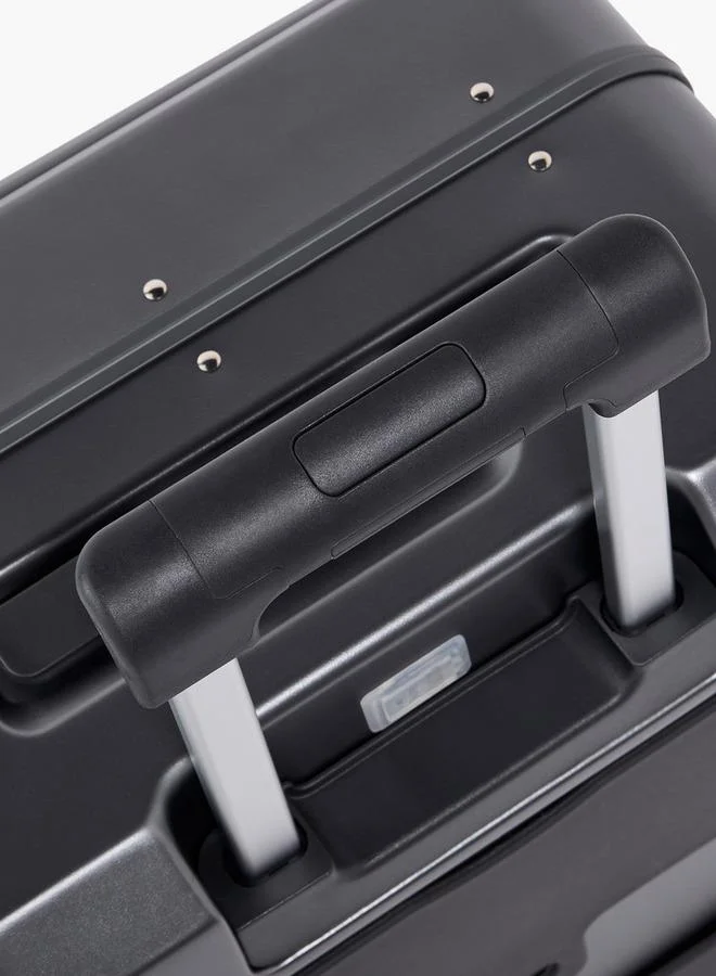 Wave BLACK Solid Hardcase Trolley Bag With Retractable Handle for Men | Best Price UAE