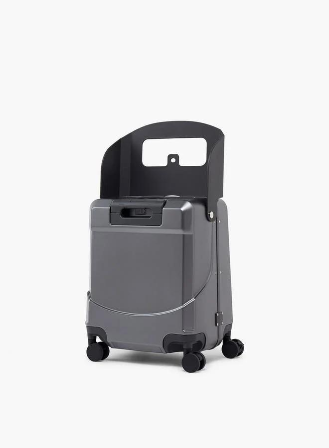 Wave BLACK Solid Hardcase Trolley Bag With Retractable Handle for Men | Best Price UAE