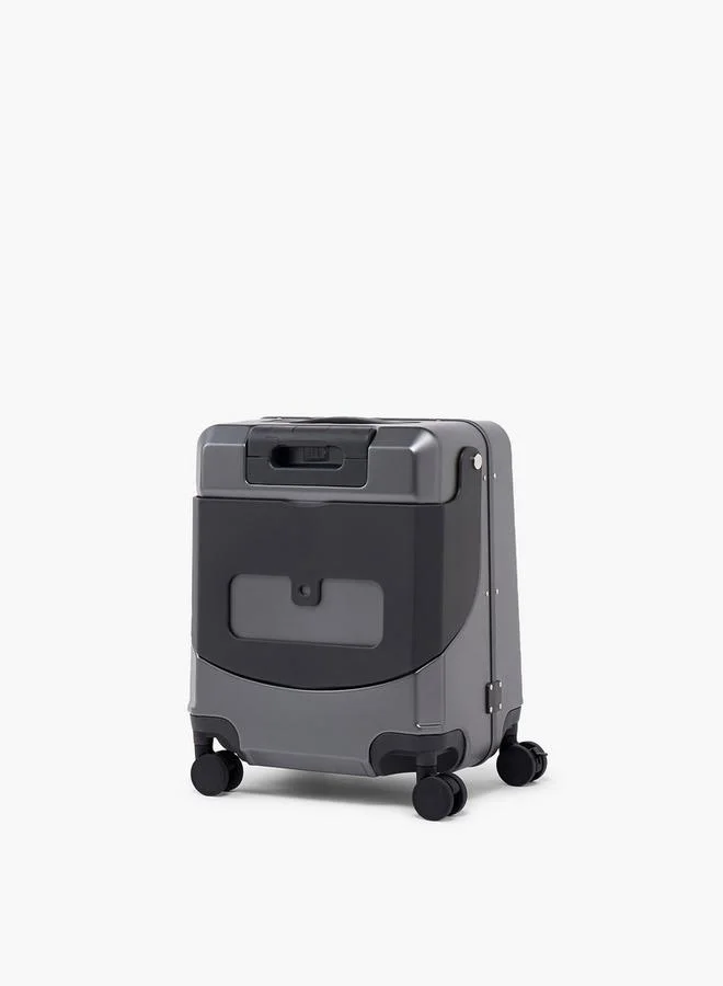 Wave BLACK Solid Hardcase Trolley Bag With Retractable Handle for Men | Best Price UAE
