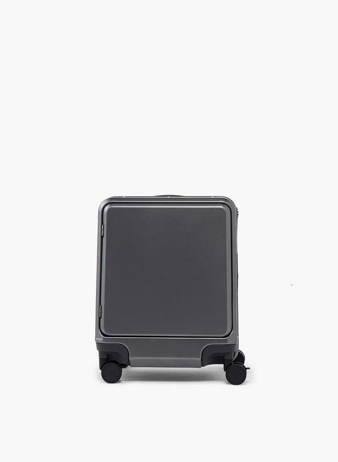 Wave BLACK Solid Hardcase Trolley Bag With Retractable Handle for Men | Best Price UAE