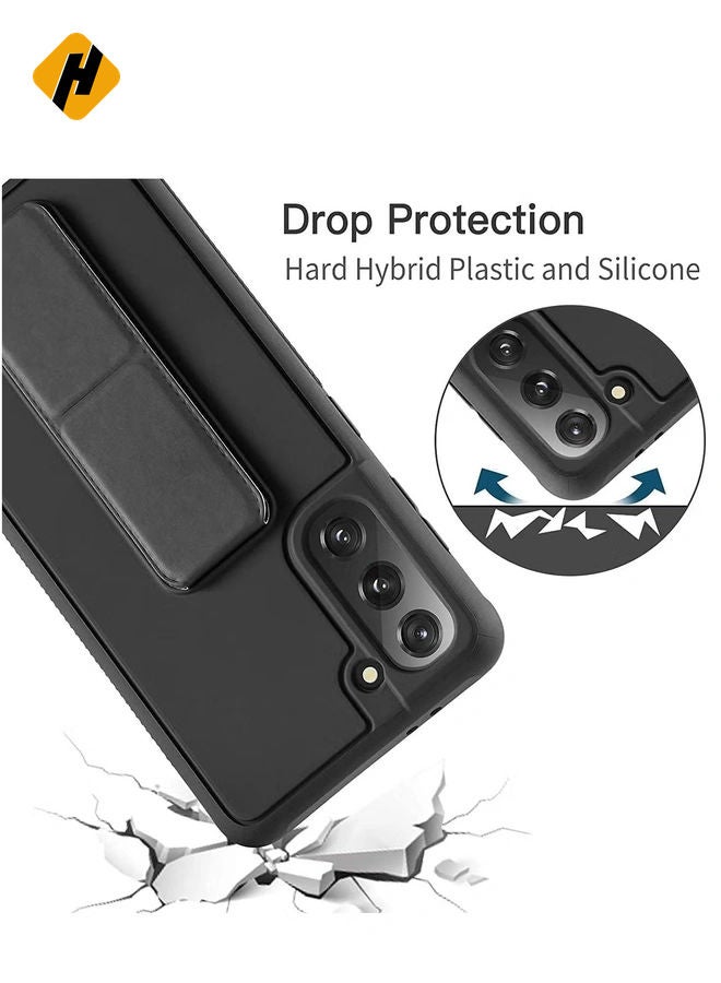 HuHa Samsung Galaxy S24 PLUS Case Cover Magnetic Car Mount Kickstand & Holder, Premium Silicone Vertical & Horizontal Hand Strap and Grip with Multi Stand for Samsung Galaxy S24 PLUS  - Image 5