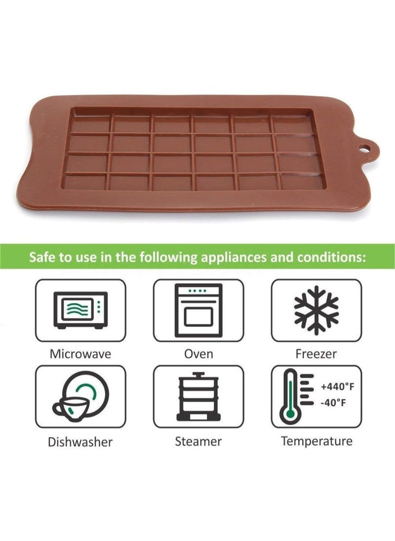 Generic - Mini Silicone Molds for Candy, Chocolate, Soap, Pudding, Non-stick Silicone Baking Molds, Ice Cube Tray for Freezer - Image 1