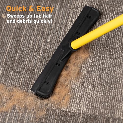 FURemover Pet Hair Removal Rubber Broom, 61" Telescopic Handle - Image 3