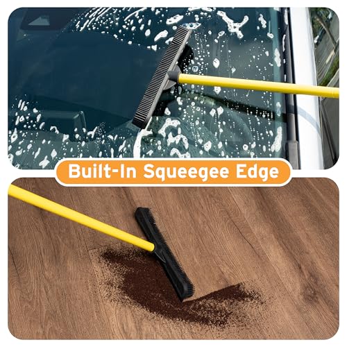 FURemover Pet Hair Removal Rubber Broom, 61" Telescopic Handle - Image 4