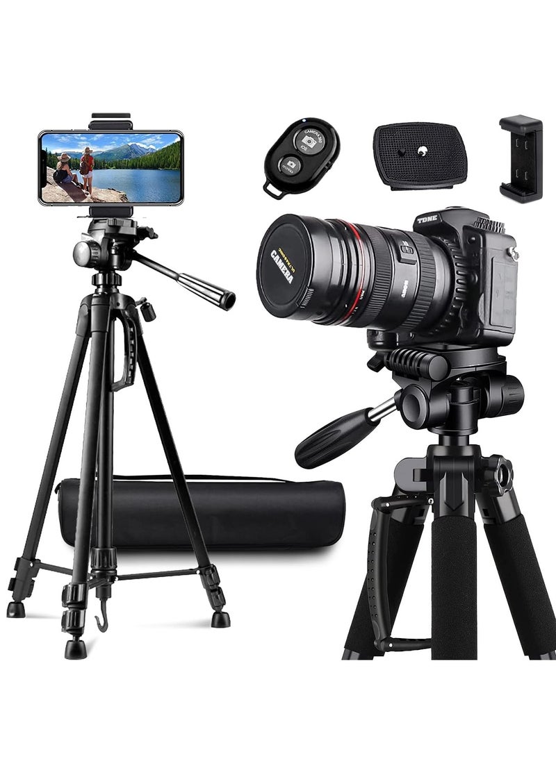 Arabest 360° Tripod For Mobile Phone Camera, 170 Cm Camera Stand With Carrying Bag, Wireless Remote Control And Mobile Phone Holder  - Image 1