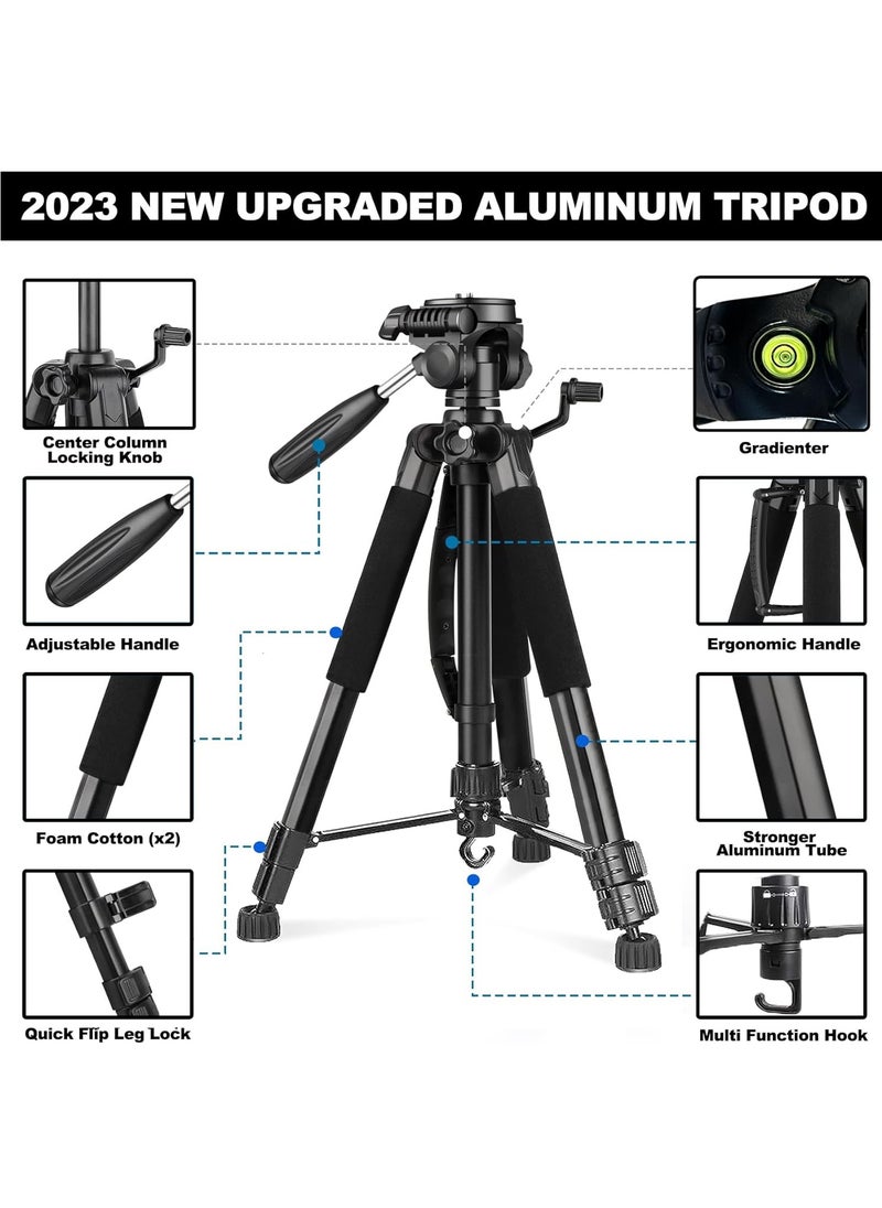 Arabest 360° Tripod For Mobile Phone Camera, 170 Cm Camera Stand With Carrying Bag, Wireless Remote Control And Mobile Phone Holder  - Image 3
