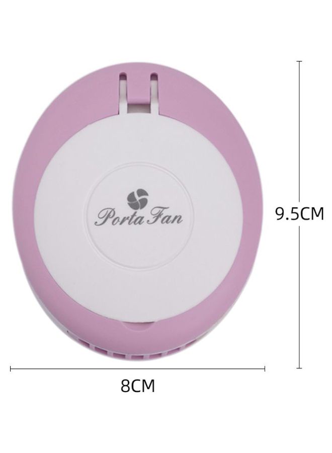 Loquat 2-In-1 Handheld Mini Make-Up Mirror And Electric Fan Multicolour - Image 2