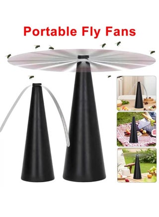 Eco-Friendly Fly Repellent Fan, Portable Mosquito and Insect Repellent for Outdoor Dining, Camping, and Restaurants (2 PCS) - view 3