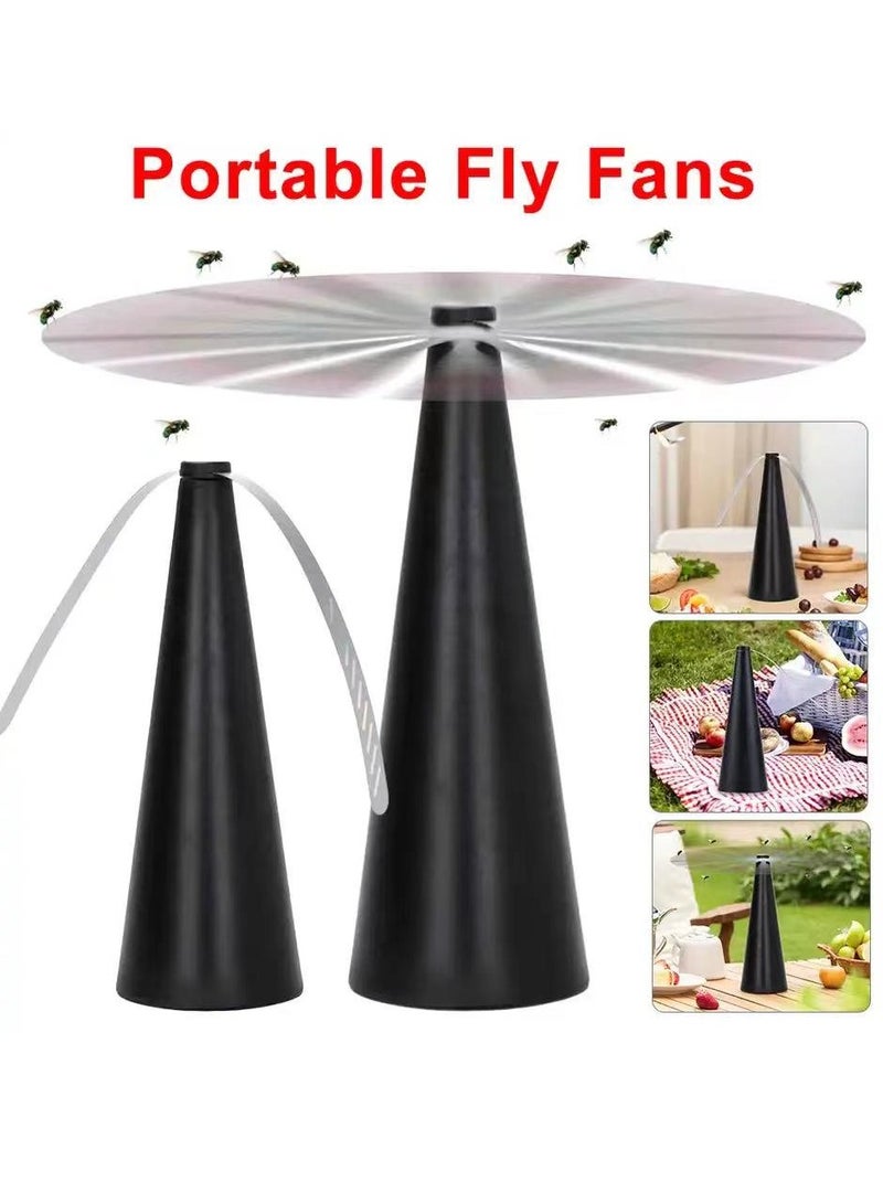 DIOTTI Eco-Friendly Fly Repellent Fan, Portable Mosquito and Insect Repellent for Outdoor Dining, Camping, and Restaurants (2 PCS) - Image 3