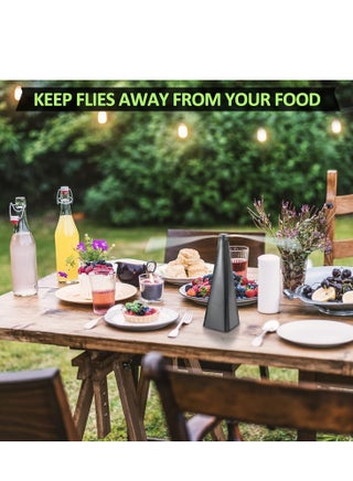 Eco-Friendly Fly Repellent Fan, Portable Mosquito and Insect Repellent for Outdoor Dining, Camping, and Restaurants (2 PCS) - view 2