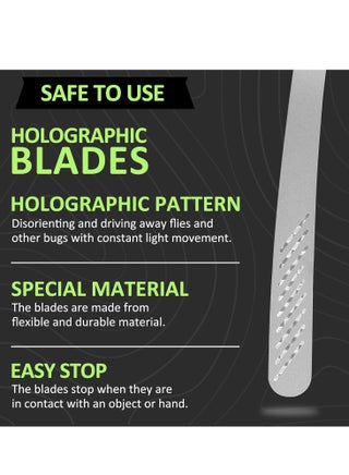 Eco-Friendly Fly Repellent Fan, Portable Mosquito and Insect Repellent for Outdoor Dining, Camping, and Restaurants (2 PCS) - view 5