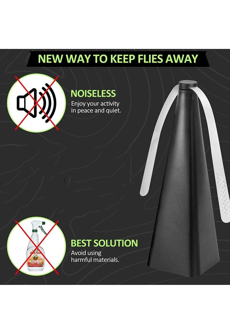 DIOTTI Eco-Friendly Fly Repellent Fan, Portable Mosquito and Insect Repellent for Outdoor Dining, Camping, and Restaurants (2 PCS) - Image 4