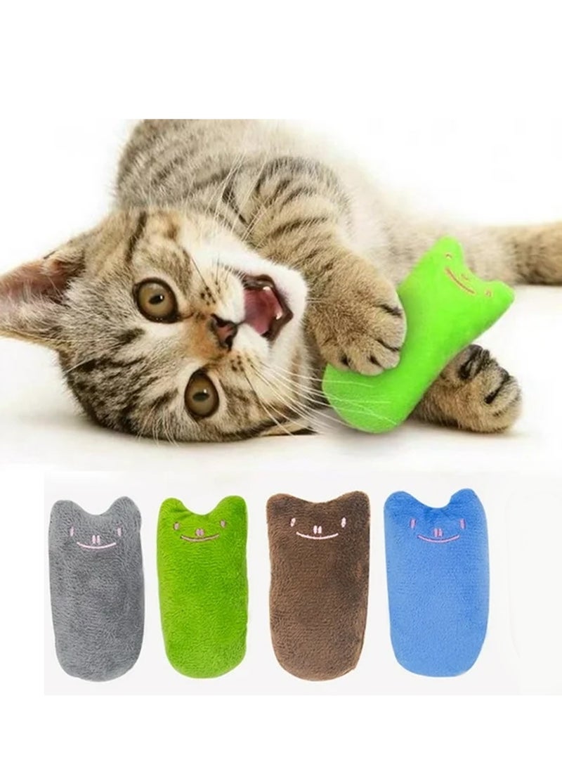 القط مضحك الوجه النعناع البري ألعاب من القطيفة للقطط - Image 5