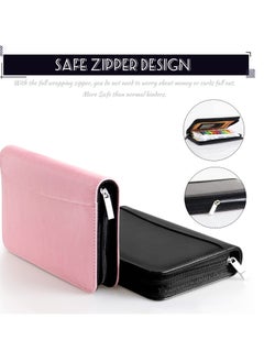 KASTWAVE Budget Binder with Zipper Envelopes, Cash Envelopes for Budgeting, A6 PU Leather Budget Planner with Cash Envelopes Calculator, Bill Money Organizer for Cash Saving Budget System Wallet (Black)  - Image 3
