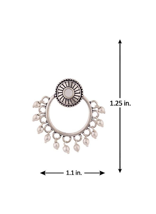VOYLLA Work Essentials Ethnic Hoop Earrings  - Image 4