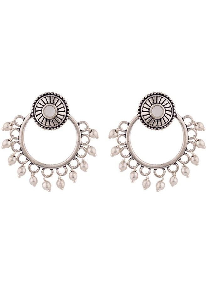 VOYLLA Work Essentials Ethnic Hoop Earrings  - Image 2
