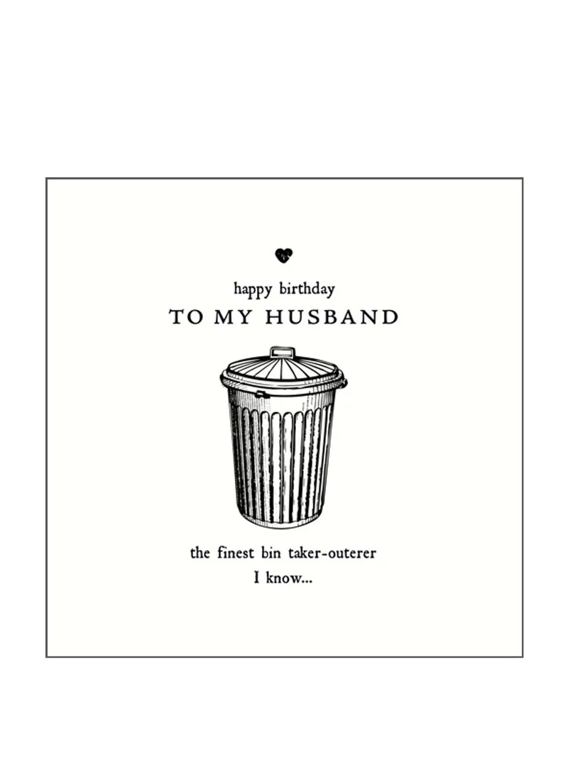 Pigment Finest Bin Taker Outerer Birthday card For Husband
