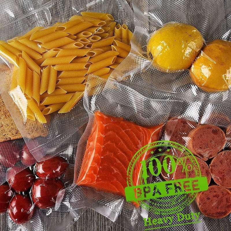 GHANU Sealer Bags for Food Saver BPAFree PunctureResistant Precut Vacuum Seal Bags Embossed Food Storage Pouches for Vacuum Sealing Machines Sous Vide Meal Prep Bulk Storage 100 Pcs - Image 4