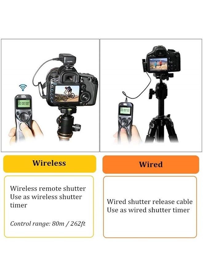 Pixel - Pixel Timer Shutter Release TW283-N3 Wireless Remote Control Compatible with Canon 5D Mark-III/Mark-IV 5D R5 R5C 10D 1DX 1DC 1DS 1D 5DS 5DSR 20D 6D 7D Mark-II 7D 50D 40D 30D D60 D30 D2000 - Image 1