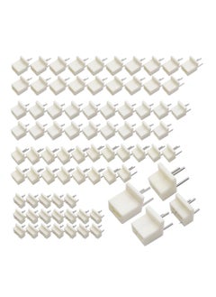 KASTWAVE 80 Pcs Non-Trace Picture Hanging Hook, Plastic Invisible Traceless Hardwall Hook White for Photo Painting (4 Sizes)  - Image 1