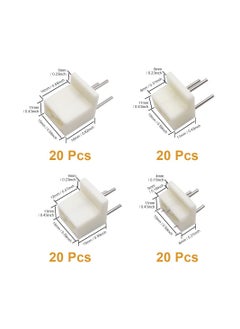 KASTWAVE 80 Pcs Non-Trace Picture Hanging Hook, Plastic Invisible Traceless Hardwall Hook White for Photo Painting (4 Sizes)  - Image 3