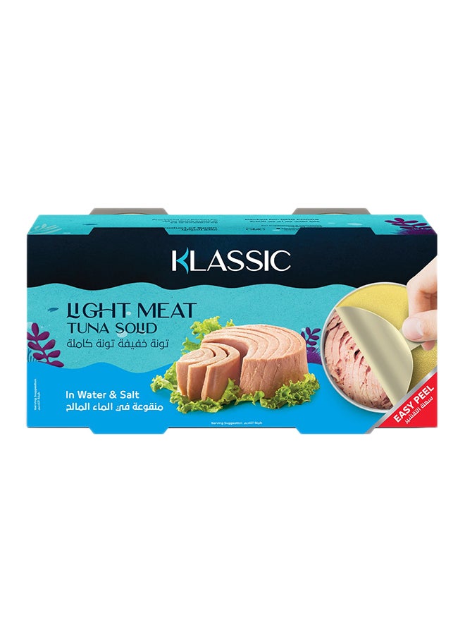 Klassic تونة لحم خفيف صلبة في الماء والملح - Image 1