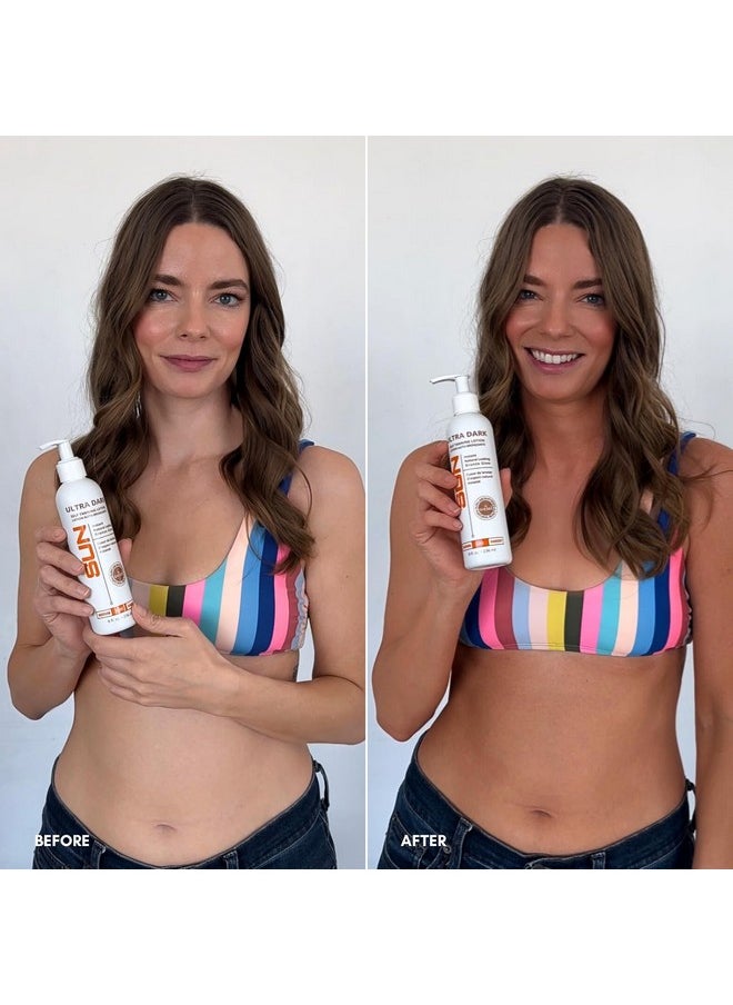 Sun Laboratories by Giesee Sun Laboratories By Giesee Ultra Dark Sunless Tanning Lotion 8 oz - Premium Tanning Lotion for Instant Glow, Organic Self Tanner, Perfect for Body, Face, and Leg Bronzing  - Image 2