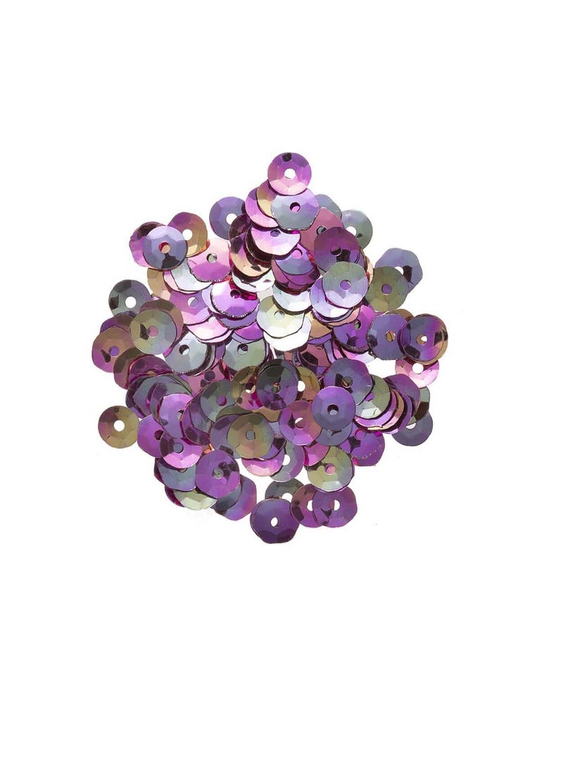 Pearlescent Pink Sequins: 5 Millimeters, 5 Grams - Image 1