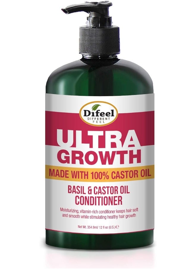 difeel - Ultra Growth Basil & Castor Oil Pro Growth Conditioner 350Ml - Image 1