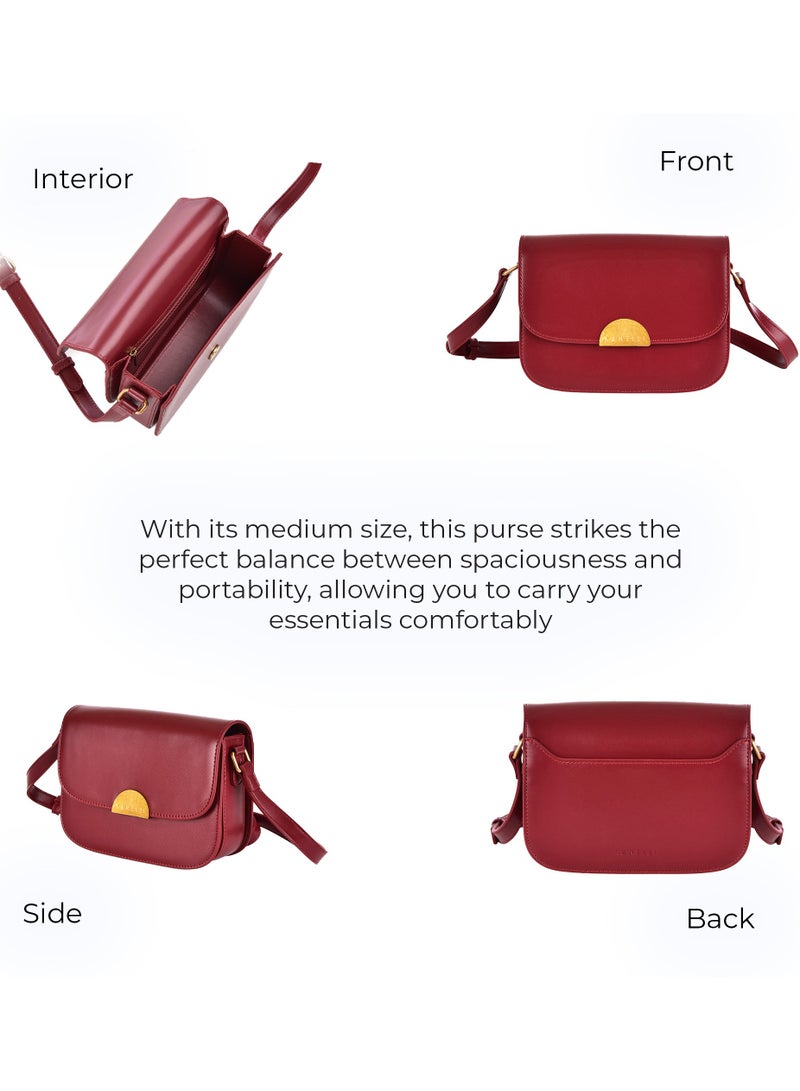 Kanelli Ladies Bags / Purse 1Pc AAY2305148-Wine - Image 4