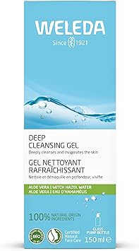 Weleda Deep Cleansing Gel with Witch Hazel Face Wash with Aloe Vera Gentle Skin Cleanser for Women Men 100 Certified Natural Vegan 150ml - Image 2