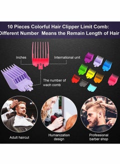 SYOSI Hair Clipper Limit Guide Combs Replacement Guards Set Attachment Guide Combs Compatible with Many Wahl Clippers and Trimmers,Hair Clipper Limit Comb Guide  - Image 2