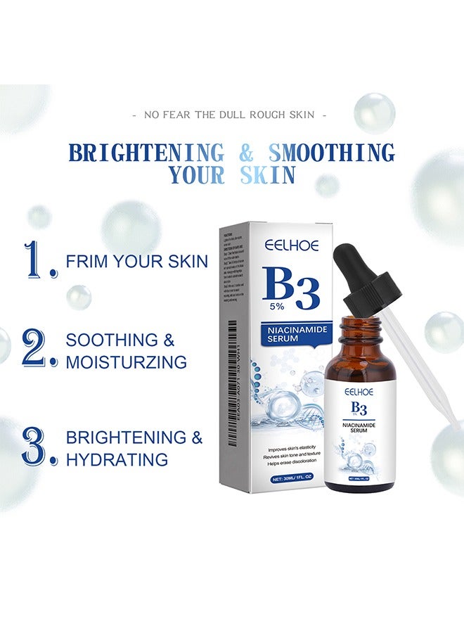 EELHOE Niacinamide Serum - 5% B3 Niacinamide Brightening Serum, hydrates and rejuvenates skin to reduce dark spots and fine lines, anti-wrinkle and whitening to brighten skin tone - Image 4