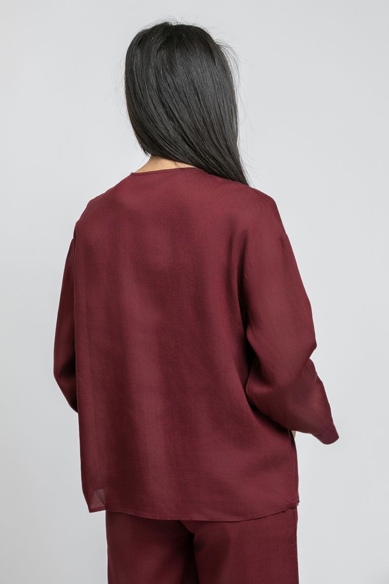 RINA V Neck Wrap Style Top - Image 4