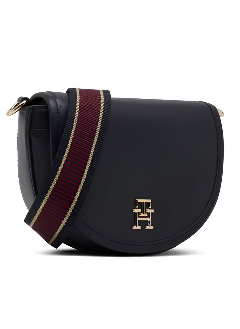 Tommy Hilfiger Plus Tommy Hilfiger Women's Black Saddle Crossbody Bag  - Image 3