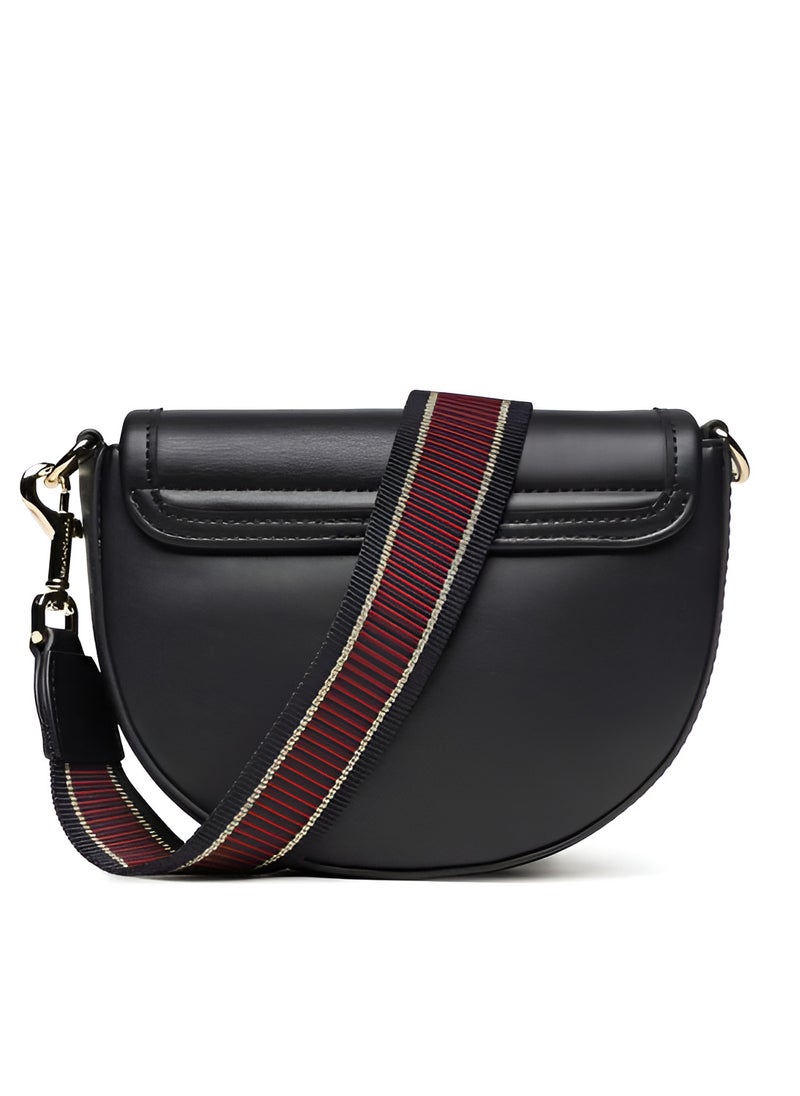 Tommy Hilfiger Plus Tommy Hilfiger Women's Black Saddle Crossbody Bag  - Image 4