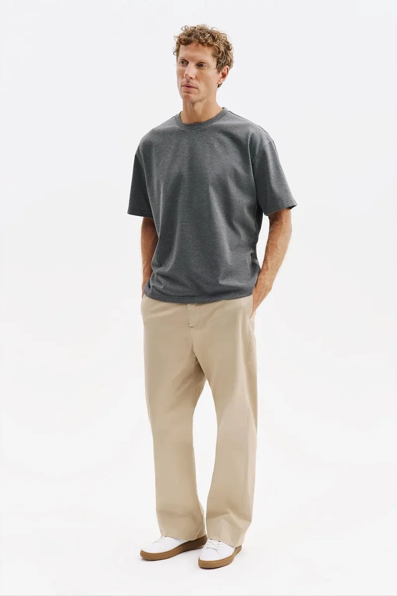 Giesto Charcoal Grey GIESTO Men's Cotton T-Shirt for Men | Best Price UAE