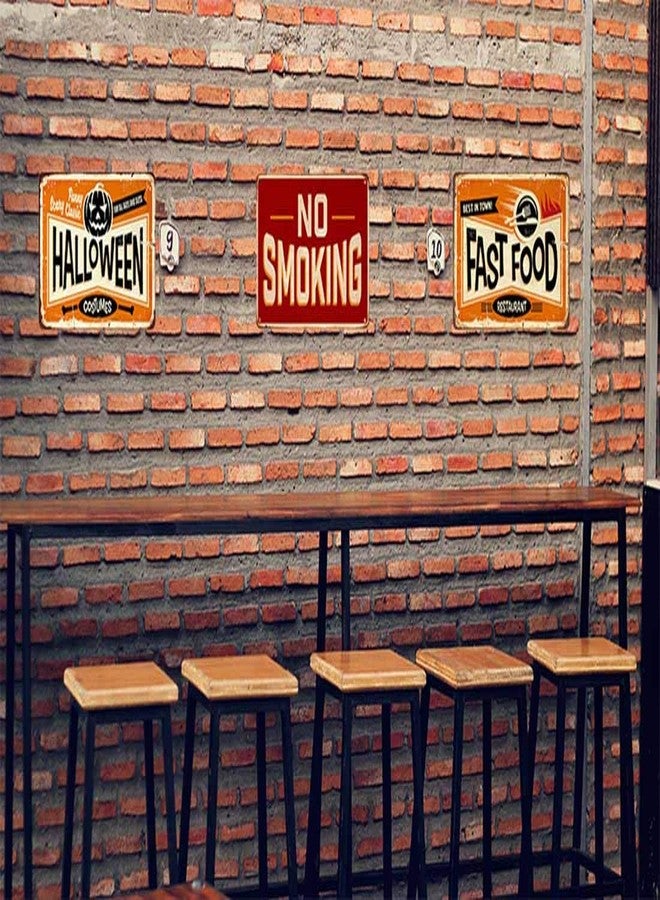 AOYEGO No Smoking Tin Sign,Red Vintage Metal Tin Signs for Cafes Bars Pubs Shop Wall Decorative Funny Retro Signs for Men Women 8x12 Inch - Image 4