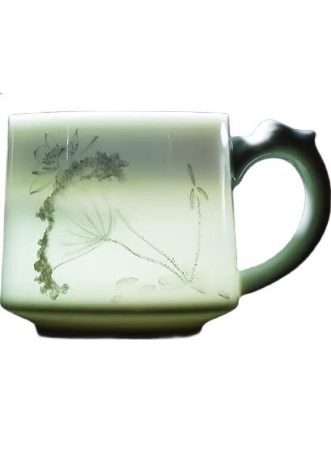 Changnan Ceramic, Tea Cup For Home Use With Lid And Filter, Boss Cup, Water-Infused Hibiscus - Image 1